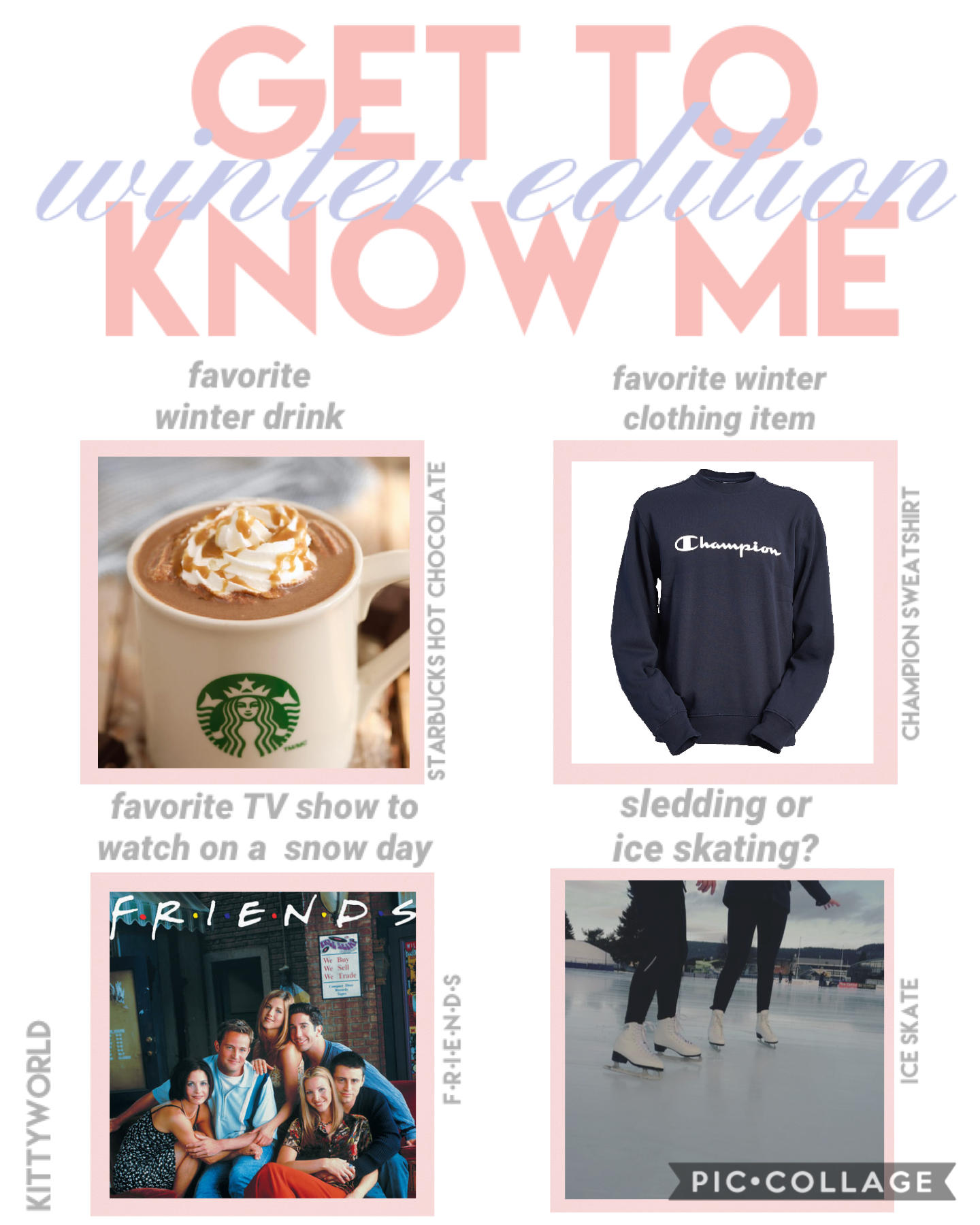 get to know me! 
