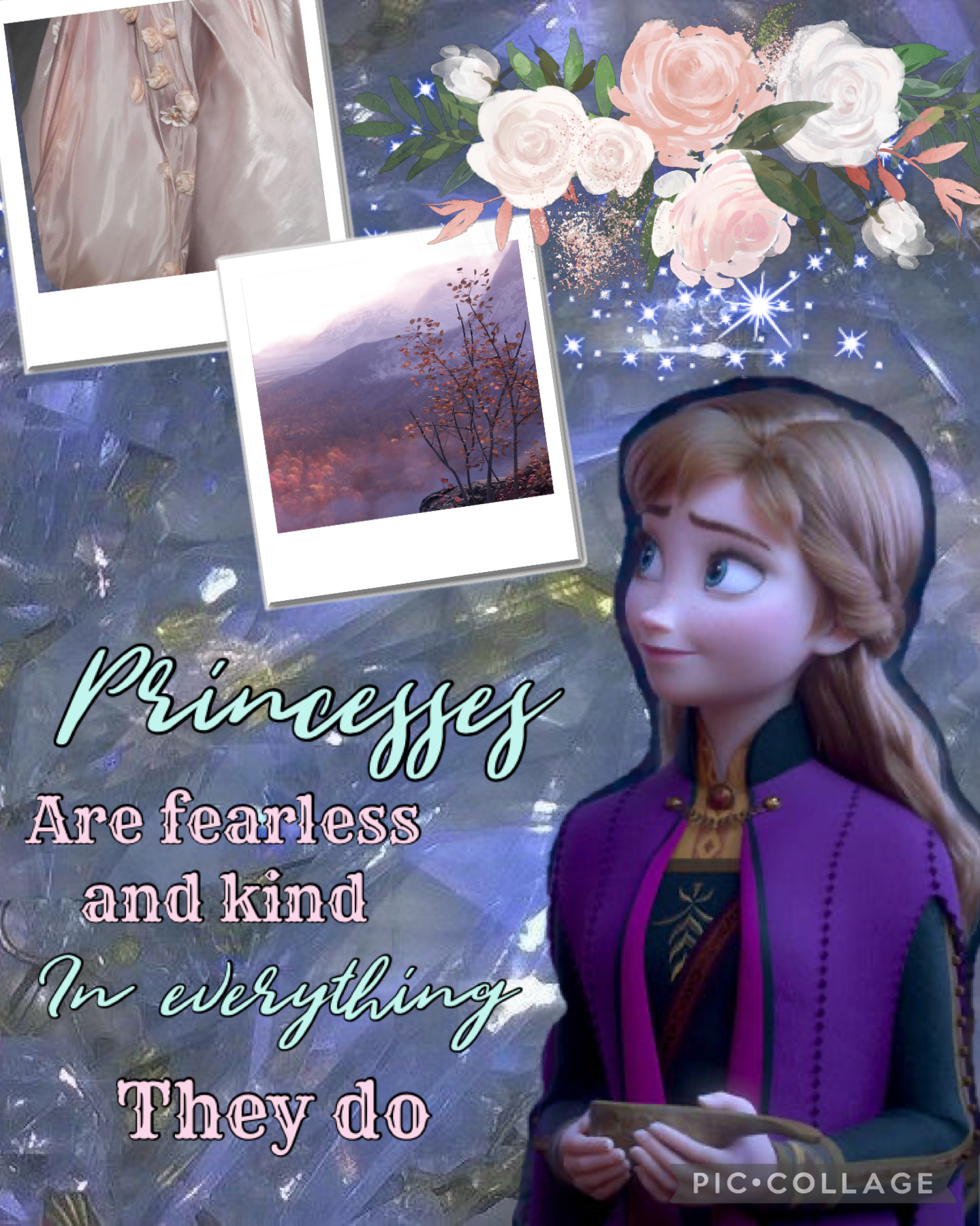 Anna from Frozen princess aesthetic collage 8.5.21