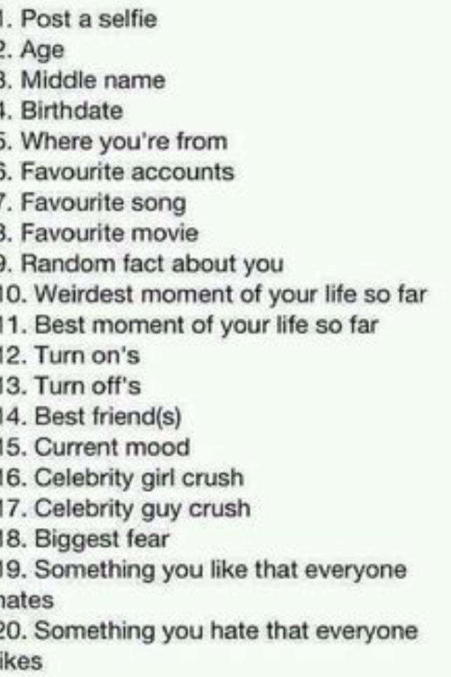 Click


Answer if your awesome😋
And post the answers to me