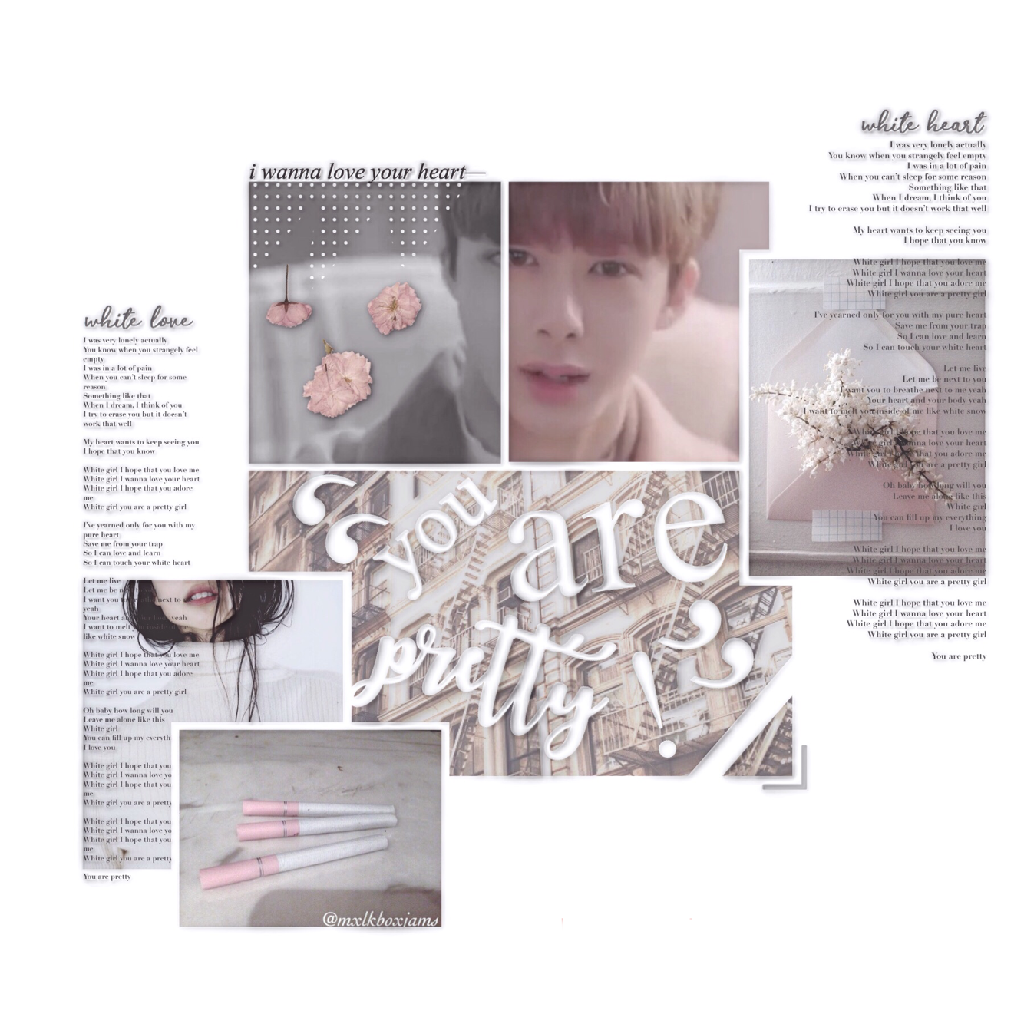 this edit is awful but whatever ;; creds to taeseuls ;; "white" in korea represents "innocence" and "pureness" so no, I'm not being racist 💓

Might do a Q&A or smthg later? if you guys don't mind?¿🌸