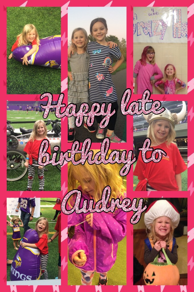 Happy late birthday to my sister Audrey 