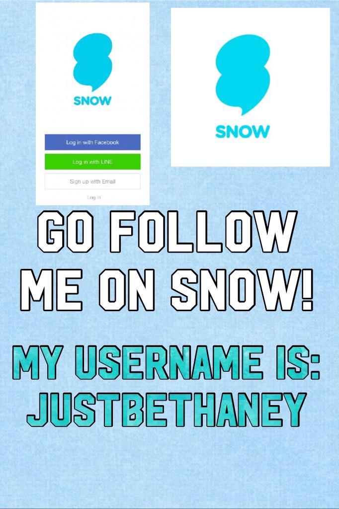 Go follow me on snow! ☺️ download it now👇🏻