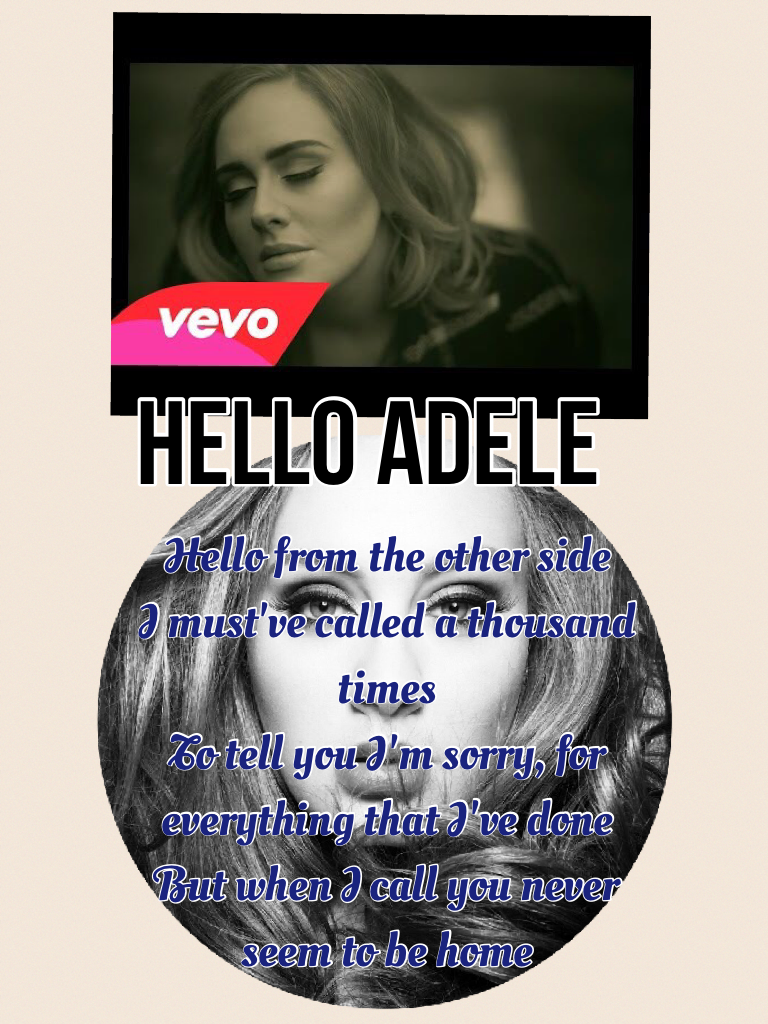 Hello Adele