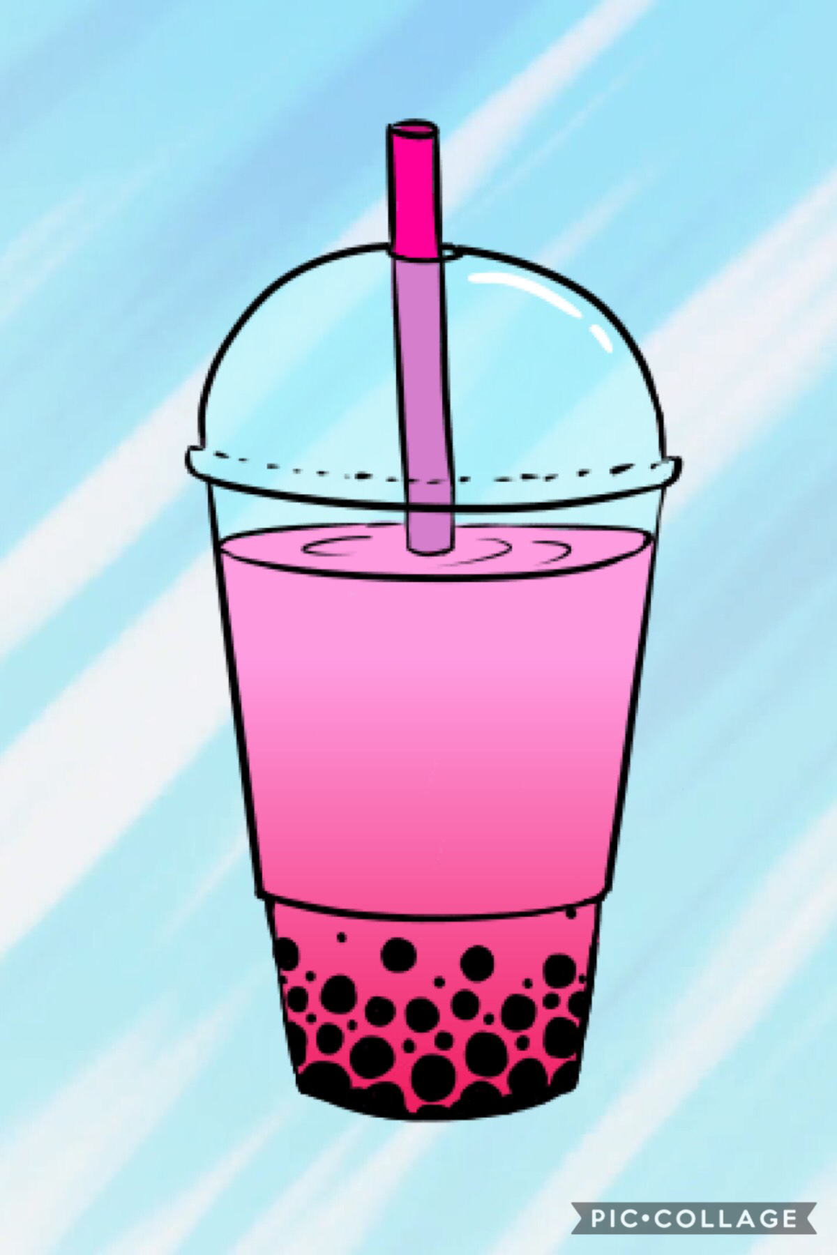 Comment if you luv boba! The collage is plain, but has so much to it.. !?
