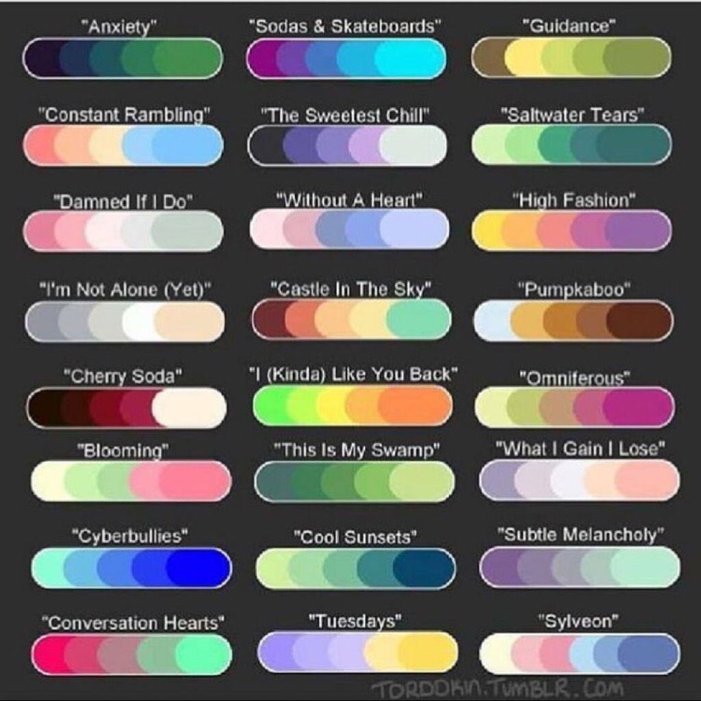 which color palette do you associate me with? i always find these interesting 