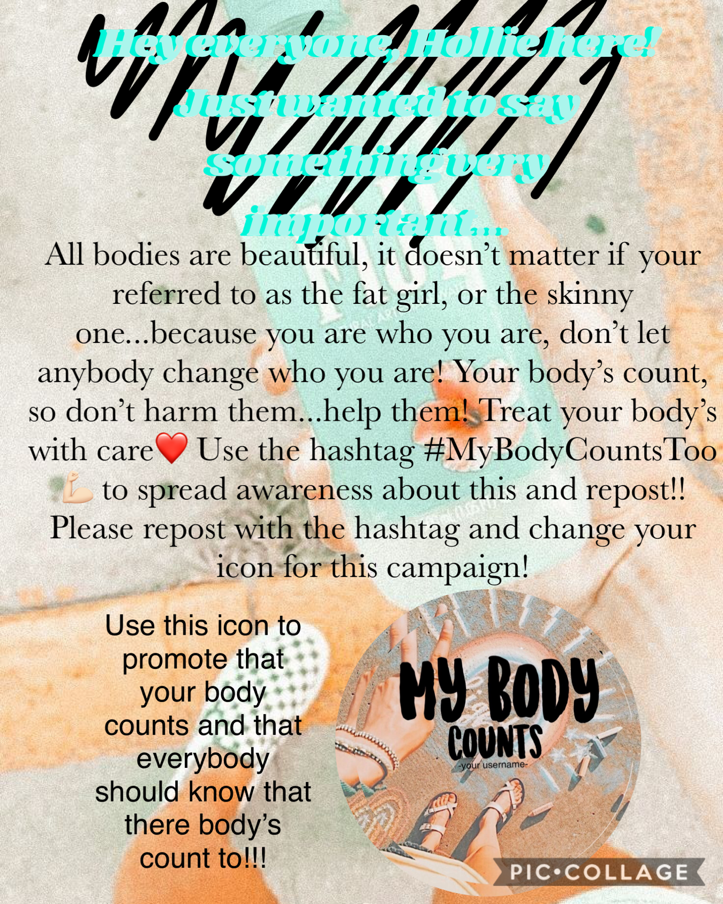 🤍🫖Tap🫖🤍
Hey, It’s Hollie here! I came here to give you all a look into the real world...Please don’t body shame, it’s not right, don’t do it to yourself, or to others! Just be you! Repost and use the hashtag #MyBodyCountsToo💪🏻!-Hollie-🫖🤍
