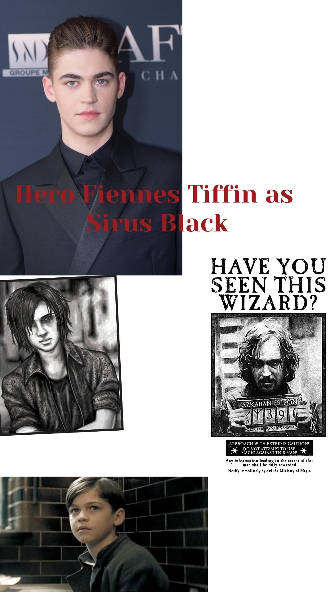 Hero Fiennes Tiffin as 
Sirus Black