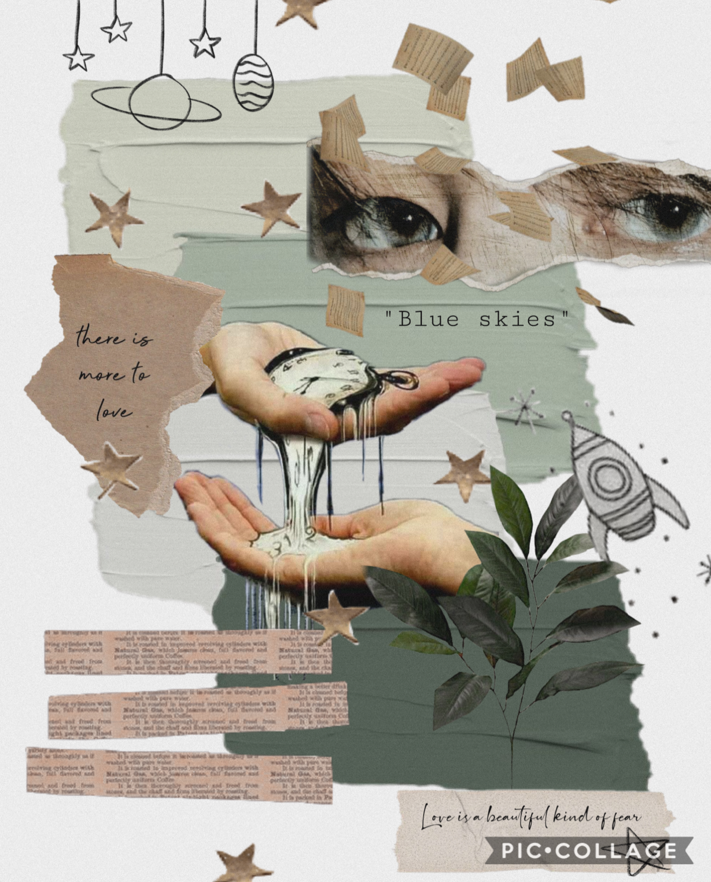 Starting a new thing (click)
I am making collages while listening to songs that I love and just creating what I see or feel. This is for the song blue skies which is a very special song to me (continued in comments)