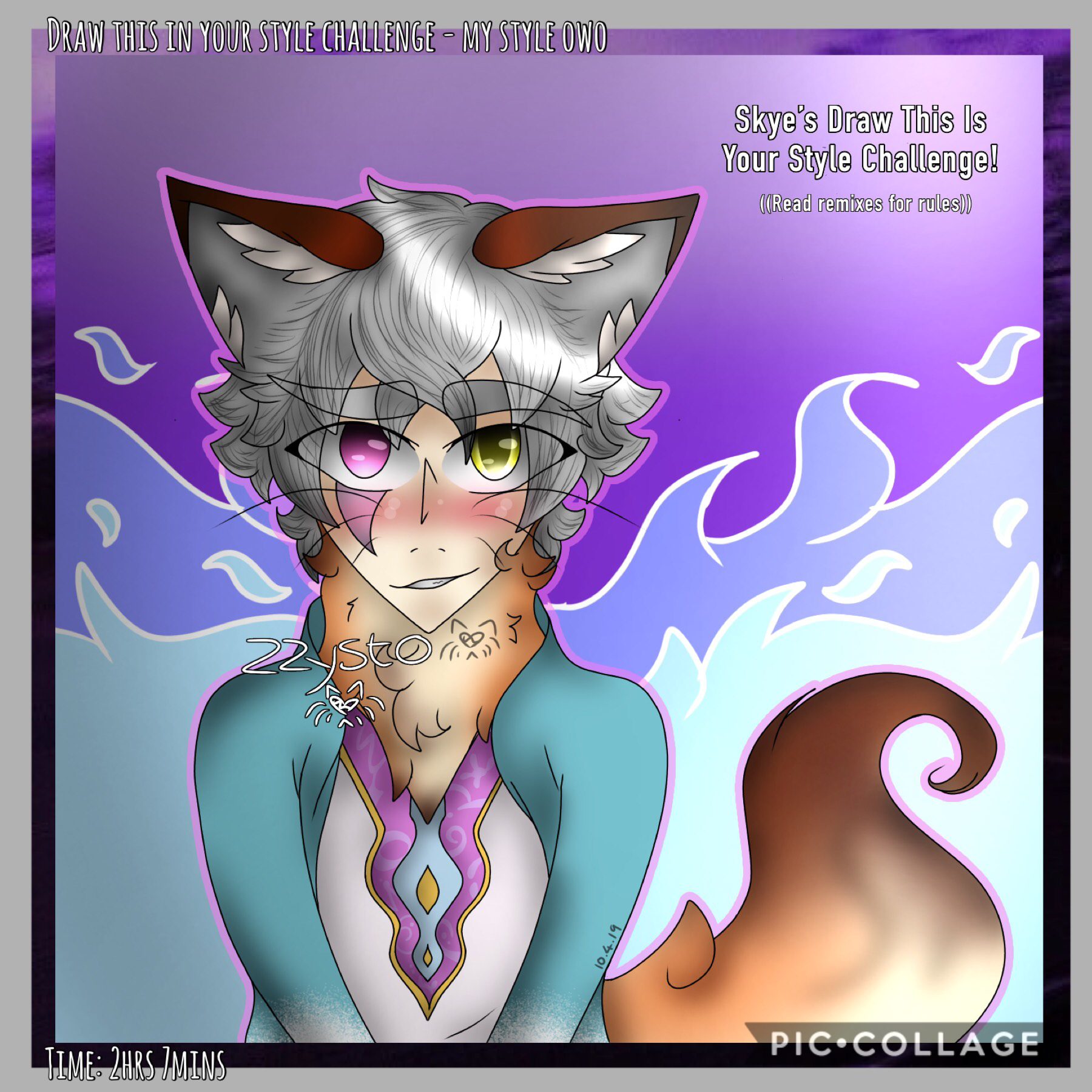 🔮Tap🔮
Annnd my style is done! Rules will be in remixes along with refs and tips uwu
I was wondering what to do, so I drew Zysto as the apprentice merged with The Magician from The Arcana x3 
gAh I really love this- qwq
