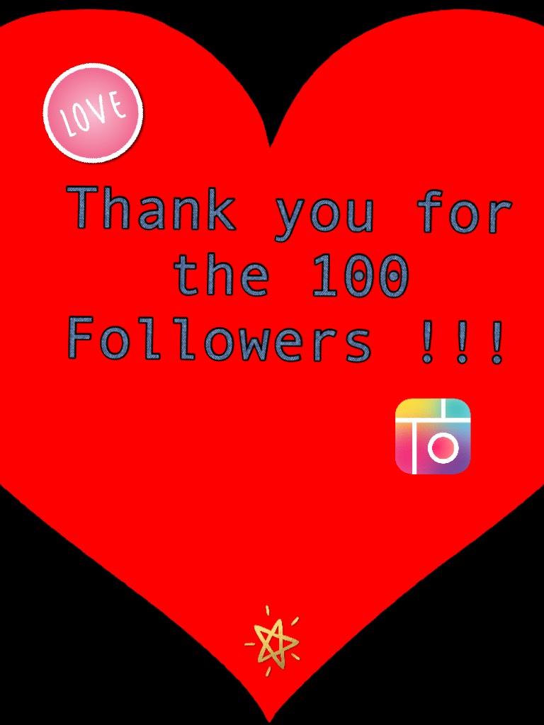 Thank you for the 100 Followers !!!