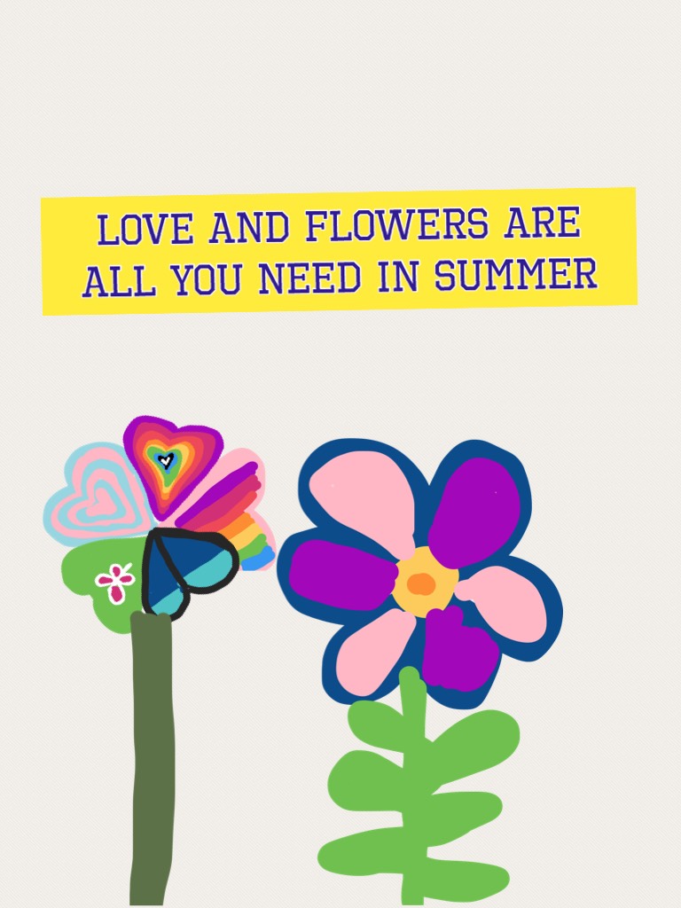 Love and flowers are all you need in summer