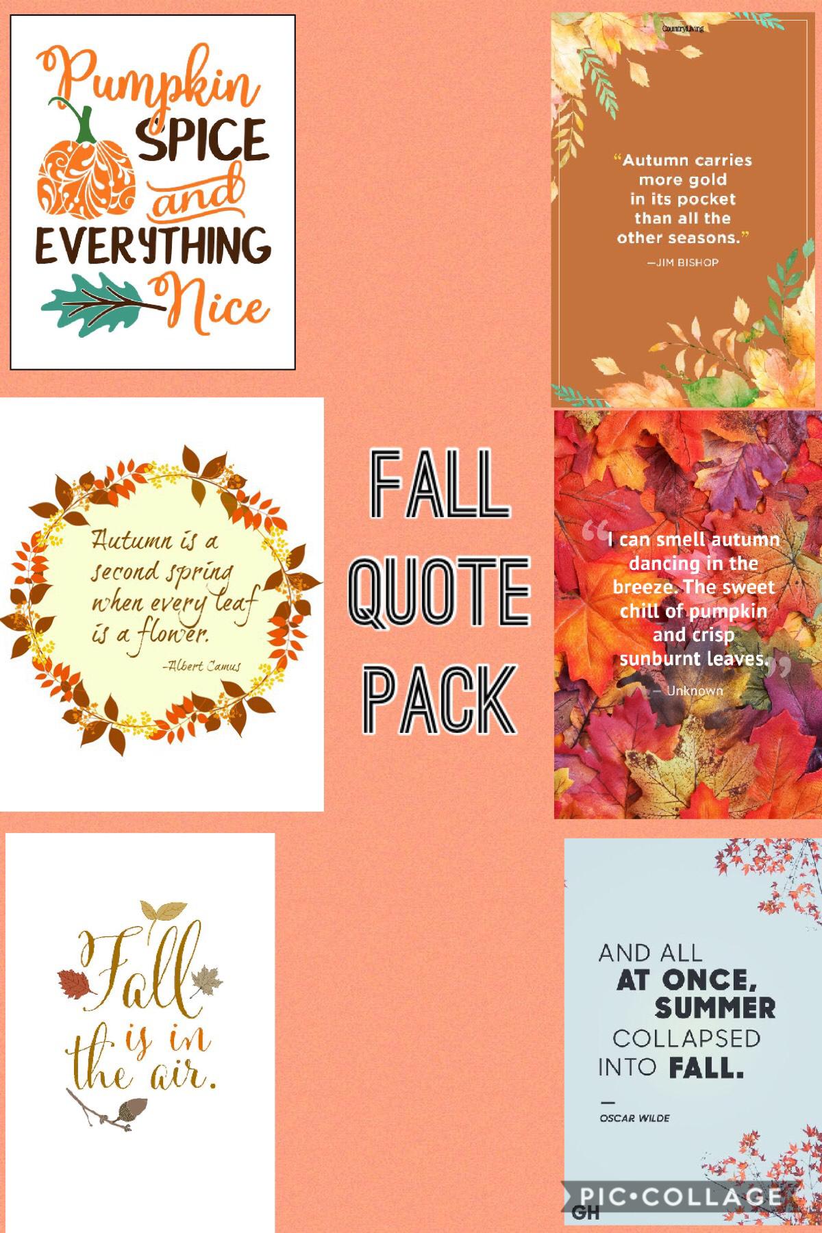 Fall Quote Pack #2 !! Hope y’all like it! Just tap on the collage to collect the quotes or take a screenshot 🎉🎈 THANK YOU SOOO MUCH FOR 200 FOLLOWERS!! 🥳🥳