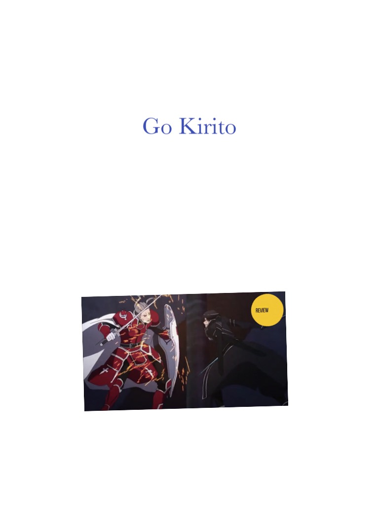 Go Kirito	
