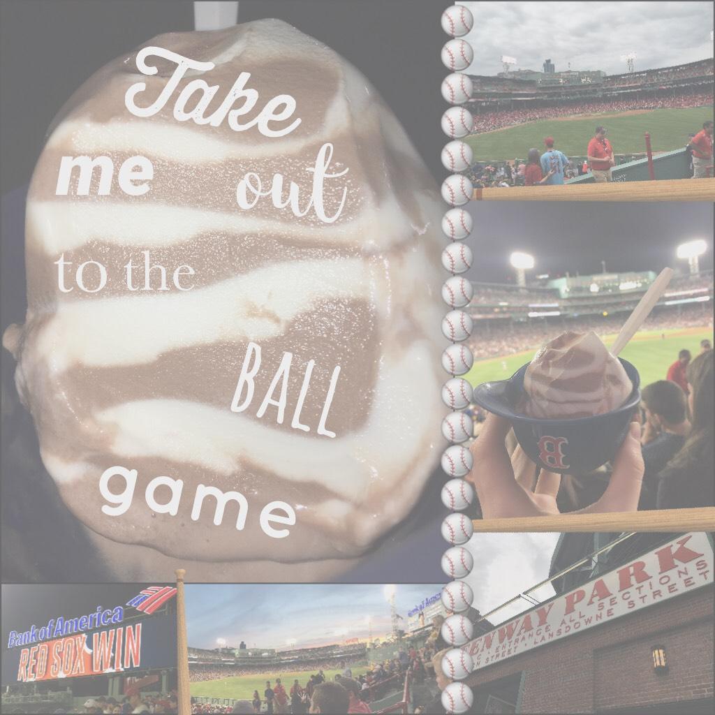 I like the quote + pics more than my collage
But seriously though, I ❤️❤️the RED SOX so much. I was at the game against the Cardinals when there was the TRIPLE PLAY