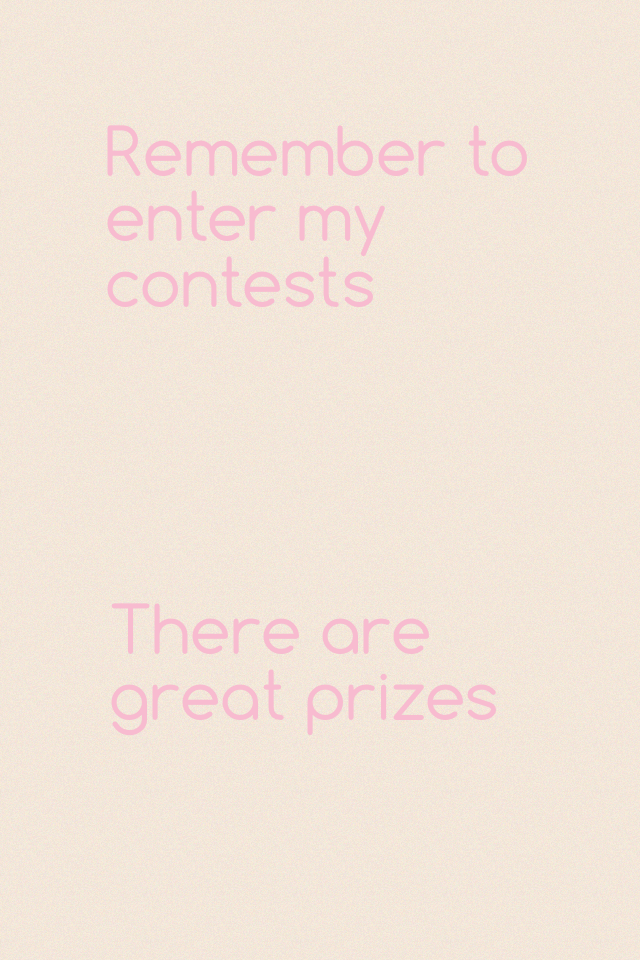 There are great prizes