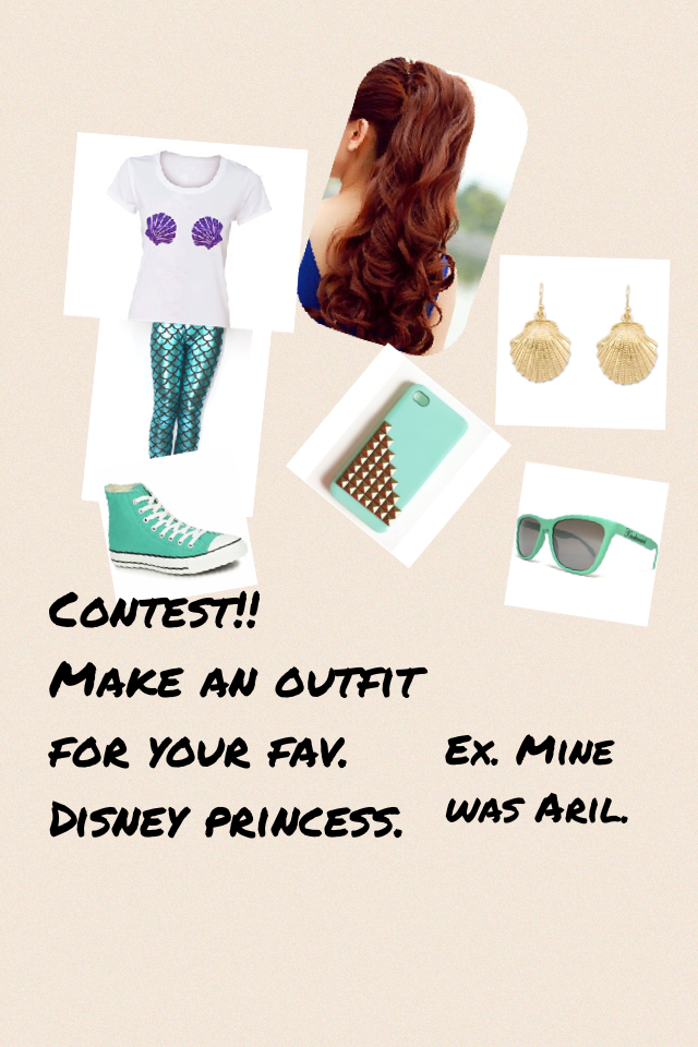 Contest!!
Make an outfit for your  fav. Disney princess. 