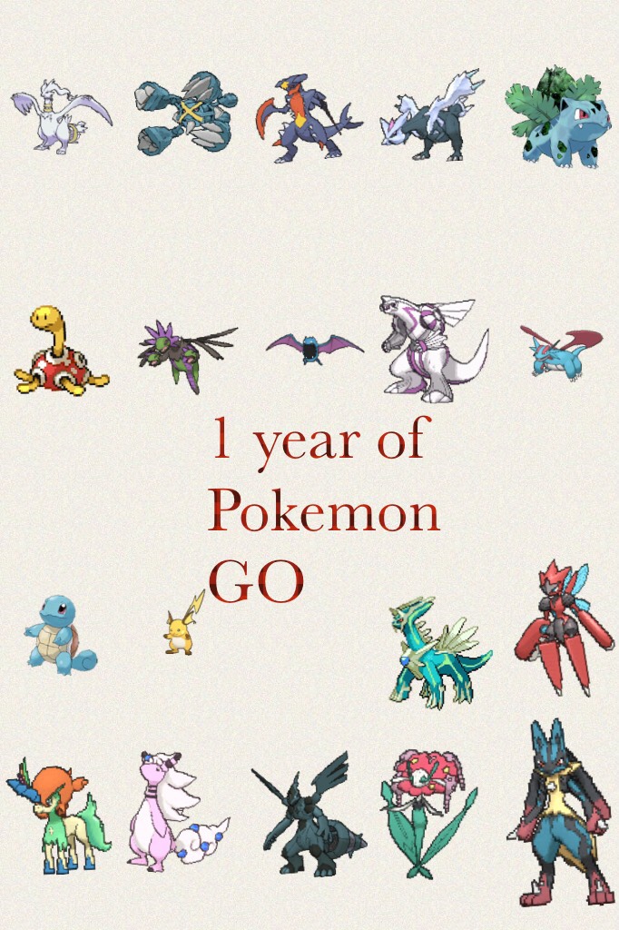 1 year of Pokemon GO