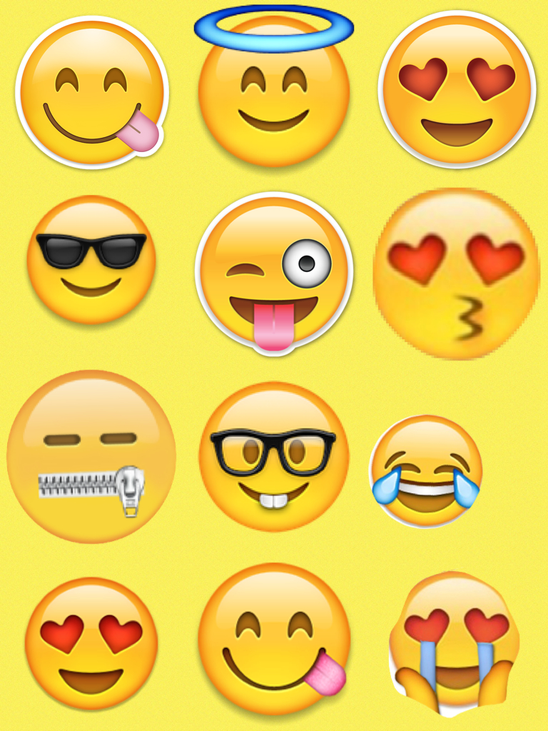 Mixed emotions emojis