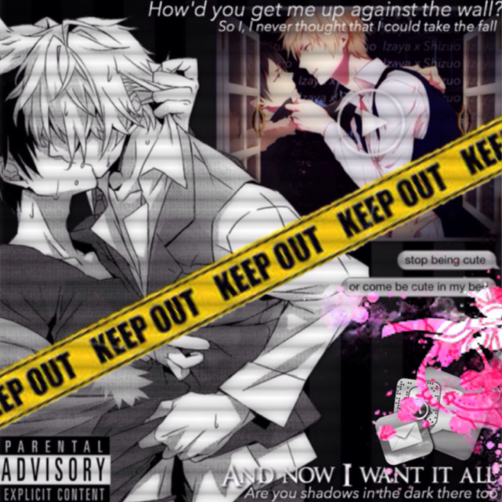 ---
It's so simple 😫 Shizaya everyone- 
yes, another shipping edit 😈
I swear I watch too many yaoi AMV's 
Song: Shadows by Breathe Carolina 
I like this even though its not that good
Enjoy my little ones ;)