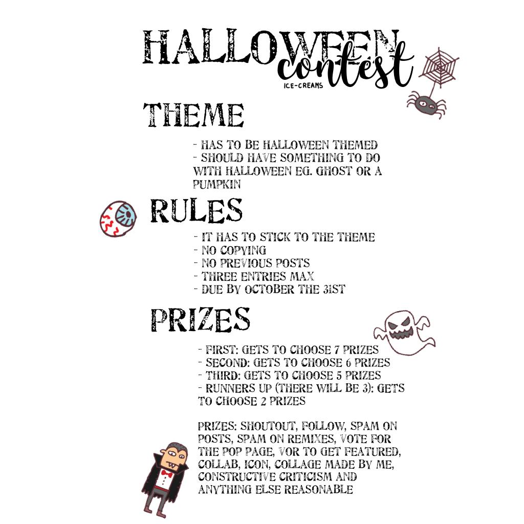 🎃👻 click here 👻🎃

SURPRISE!!!!!!!! I love Halloween!! It's so fun!!👌❤️🙈 hope you like the contest!! Please enter!!!😘😱