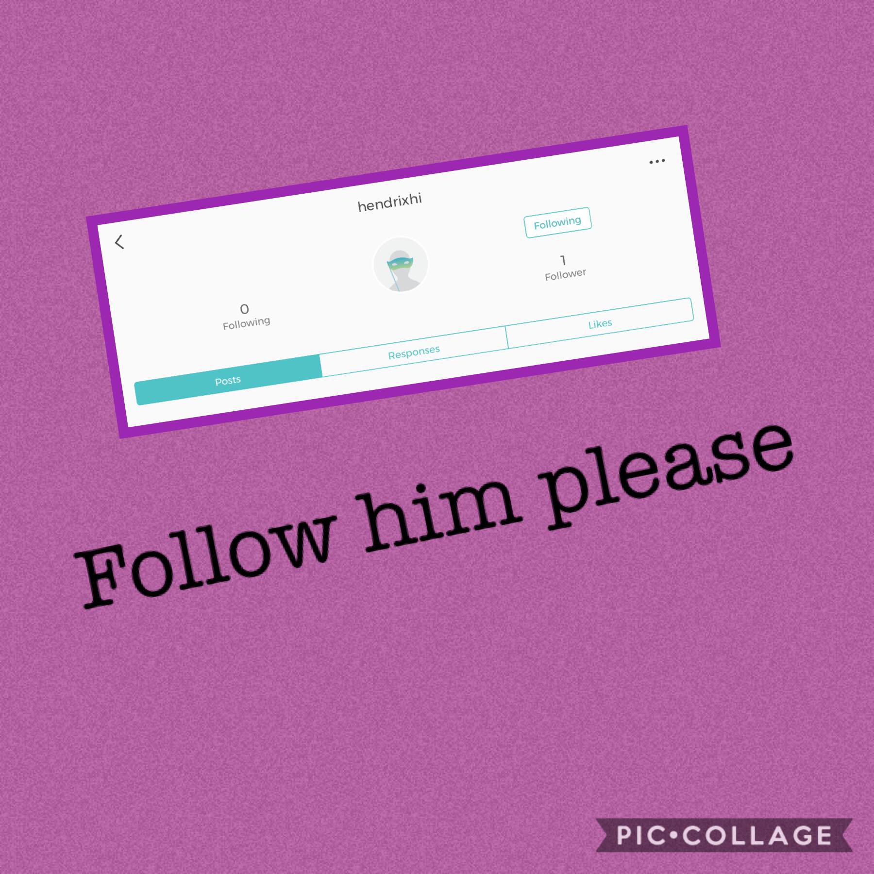 Please follow him