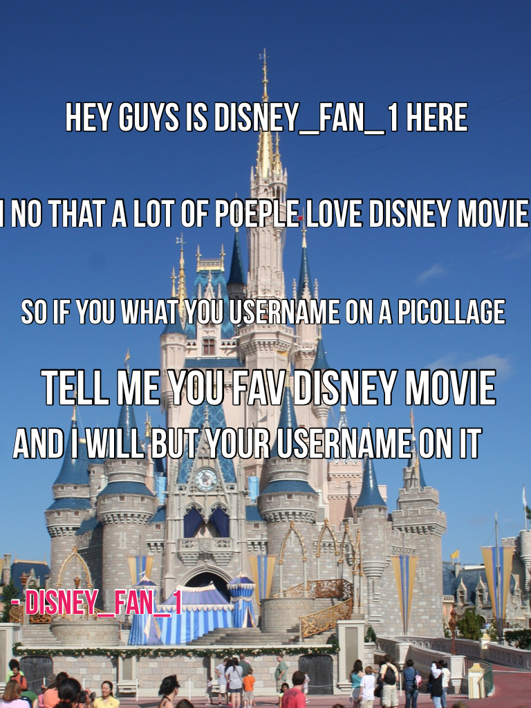 Tell me you fav Disney movie