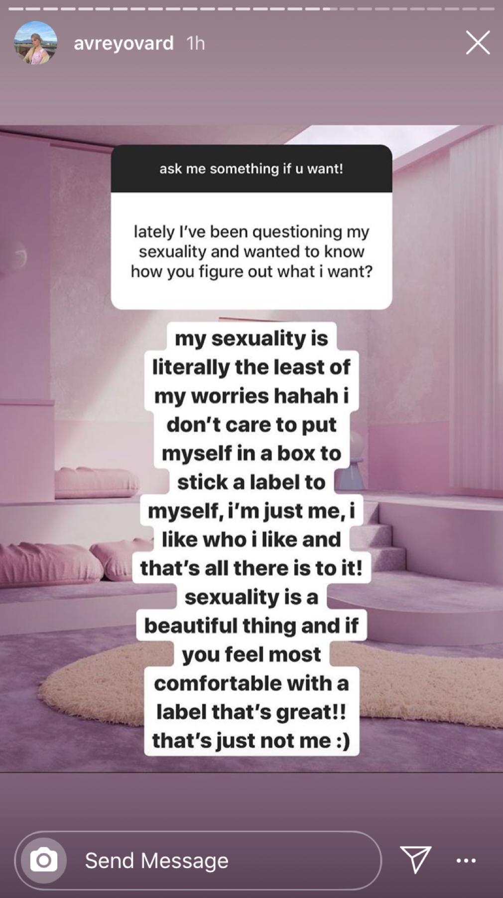 I saw this and I felt so numb for a second like (as I’m typing this the end of all things comes on ok then) I feel like I’m not myself anymore sometimes and I used to be so secure in not having any label but I pErsonally feEL like if I don’t use a label t