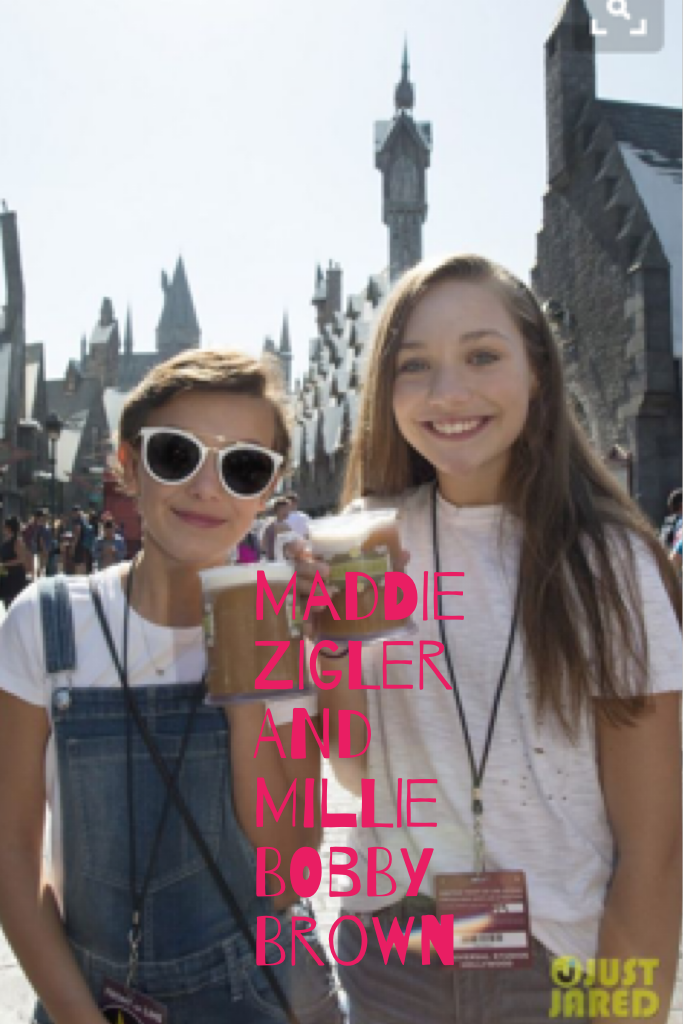 Maddie Zigler and Millie Bobby Brown😋💕