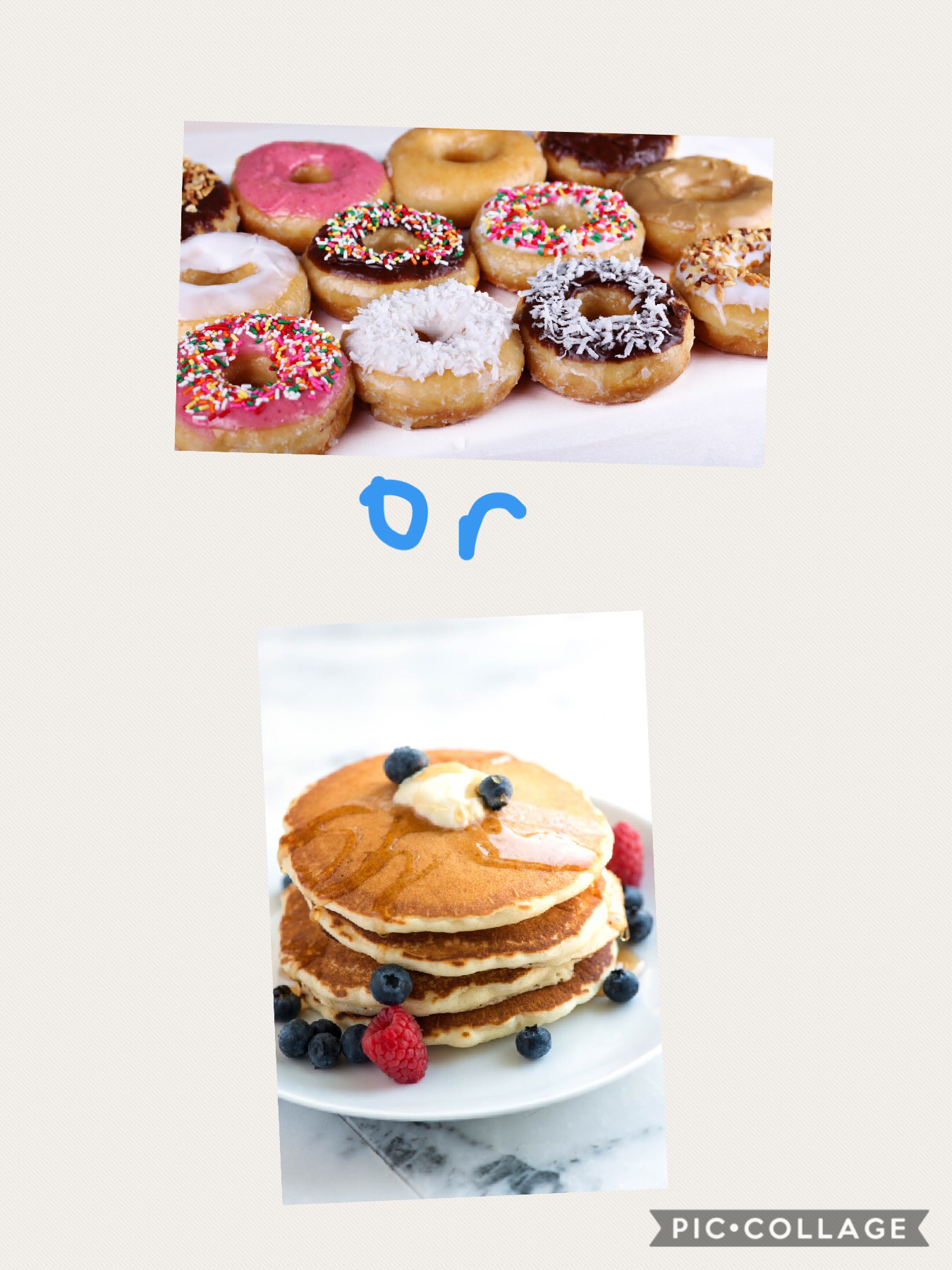 Donuts or pancakes
