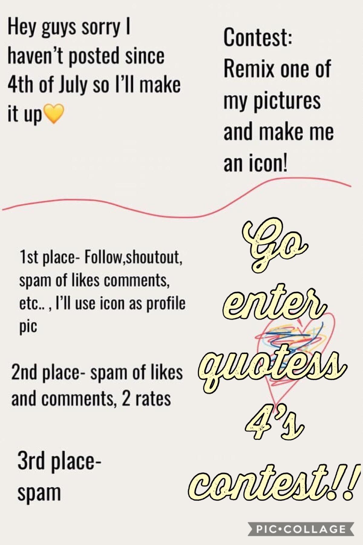 Enter her contest!!!!❤️🧡💛💚💙💜