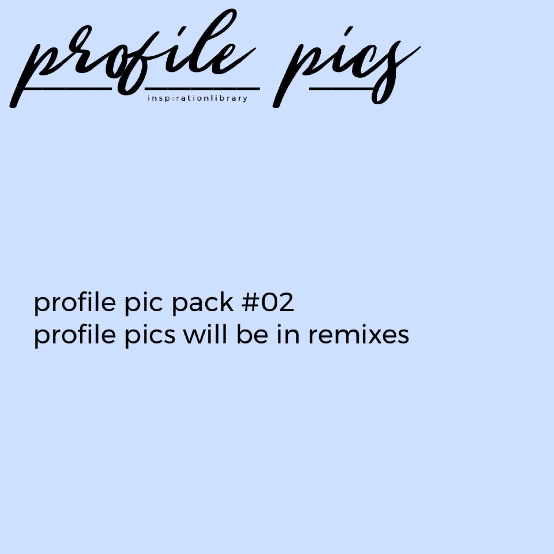 profile pic pack #02 // no credit needed