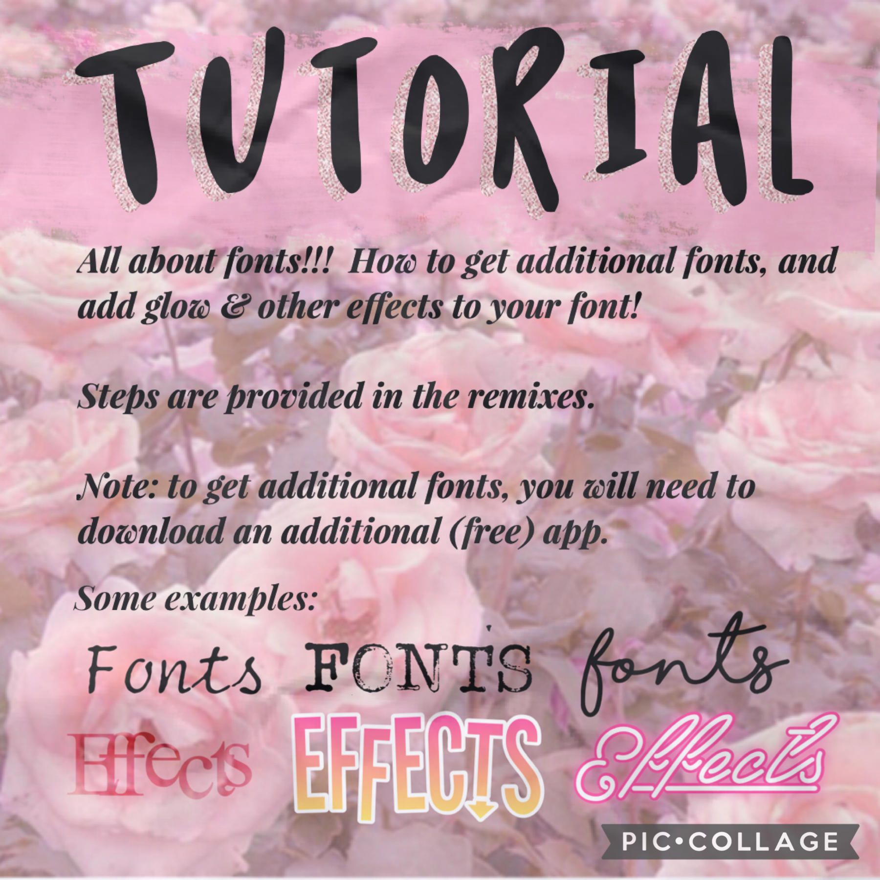 Font tutorial!  Lmk if you have any questions!