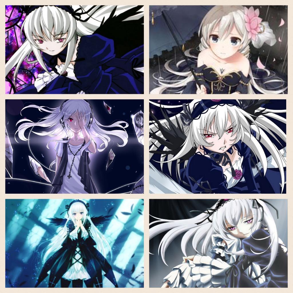 Silver haired girls in anime