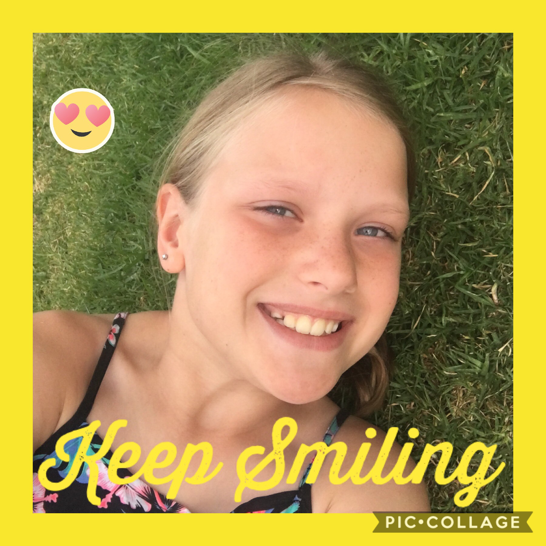 Keep smiling like it said