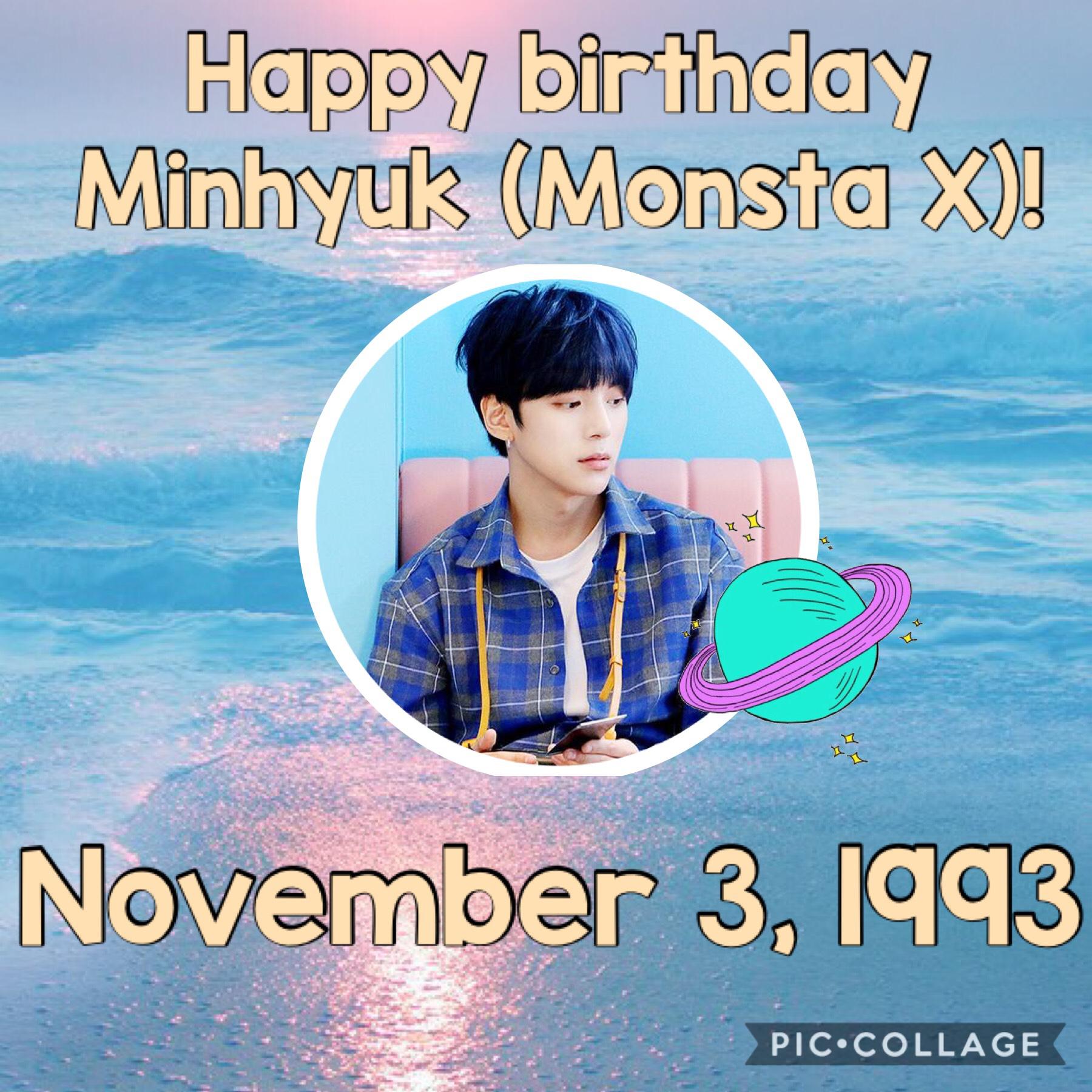 •Lee Minhyuk•
Happy birthday!! Omggg I’m so proud of Monsta X they got their 3rd (or was it 4th sHOOT DONT remember) win! AhhhhhhHhhhhhHhhHhhh
Love and Stan Monsta X please~ they have a 😎😎😎❤️❤️ concept but 🍭🍫🍰🎂😂😂😂 personalities lol
~Whoop