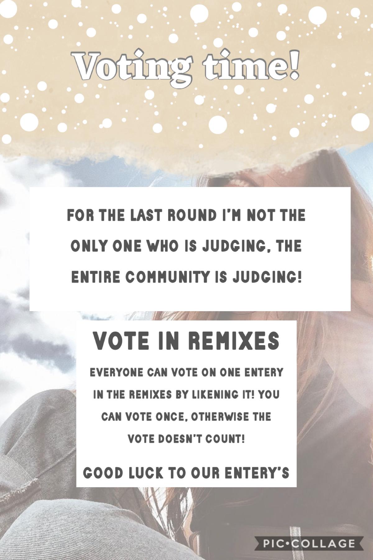 Voting is open till july 3th!! Good luck to xXxdreamingxXx and iMtheAvocado_ ✨