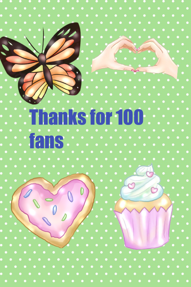 Thanks for 100 fans