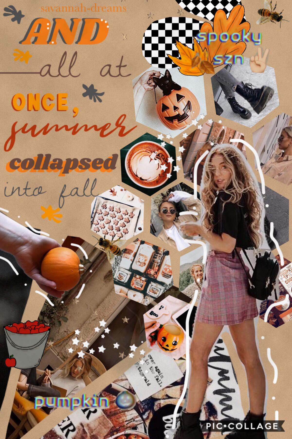 another fall collage! 🐿🍂 oml thank y'all sm for 1.5 K!! 🥳 ahhh we're 3/4 of the way there to 2K!! 🥰🥰 ✨ cannot believe it 🍃⚡️ 