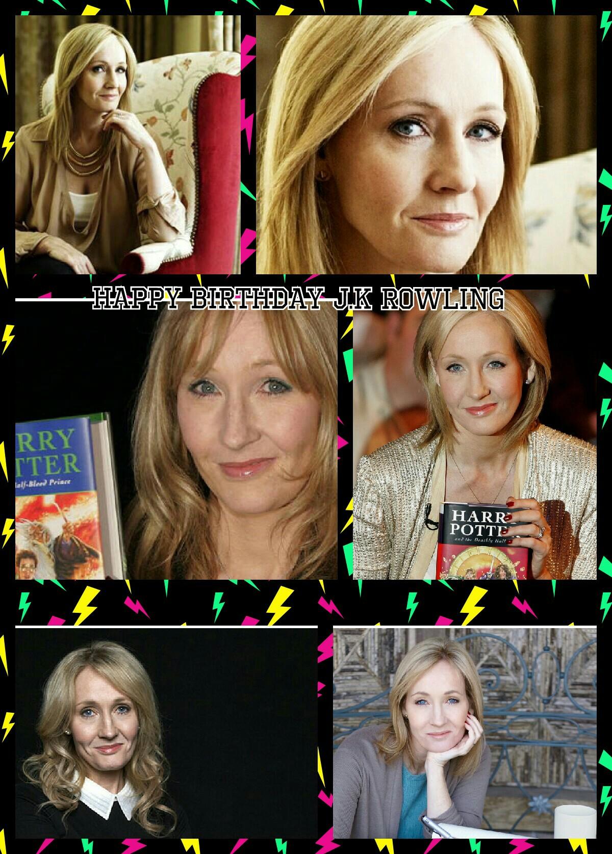 Happy birthday J.K Rowling my favourite author who brought the amazing book series to life Harry Potter 