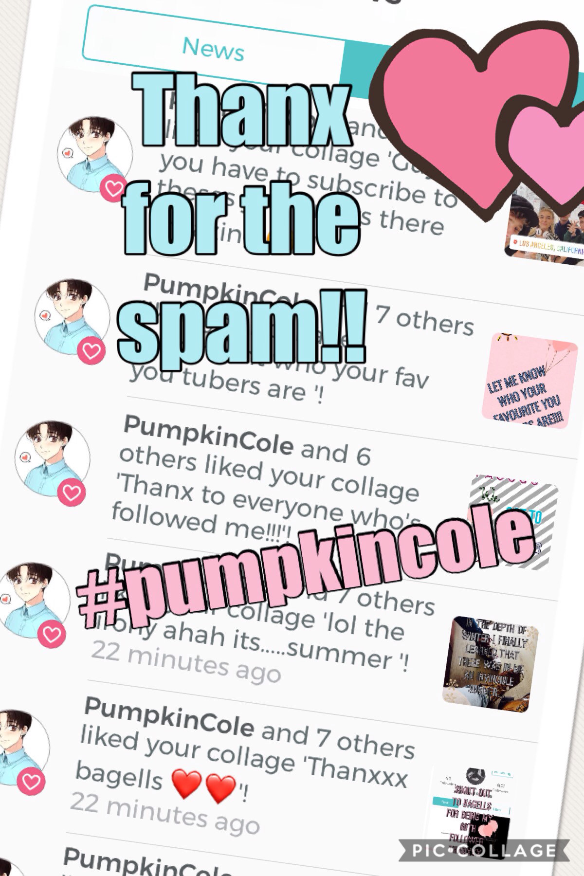 Follow #pumpkincole!!❤️❤️
