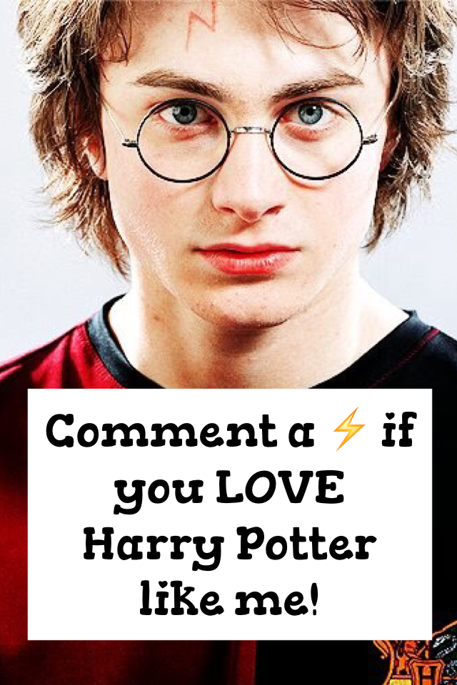 Comment a ⚡️ if you LOVE Harry Potter like me!