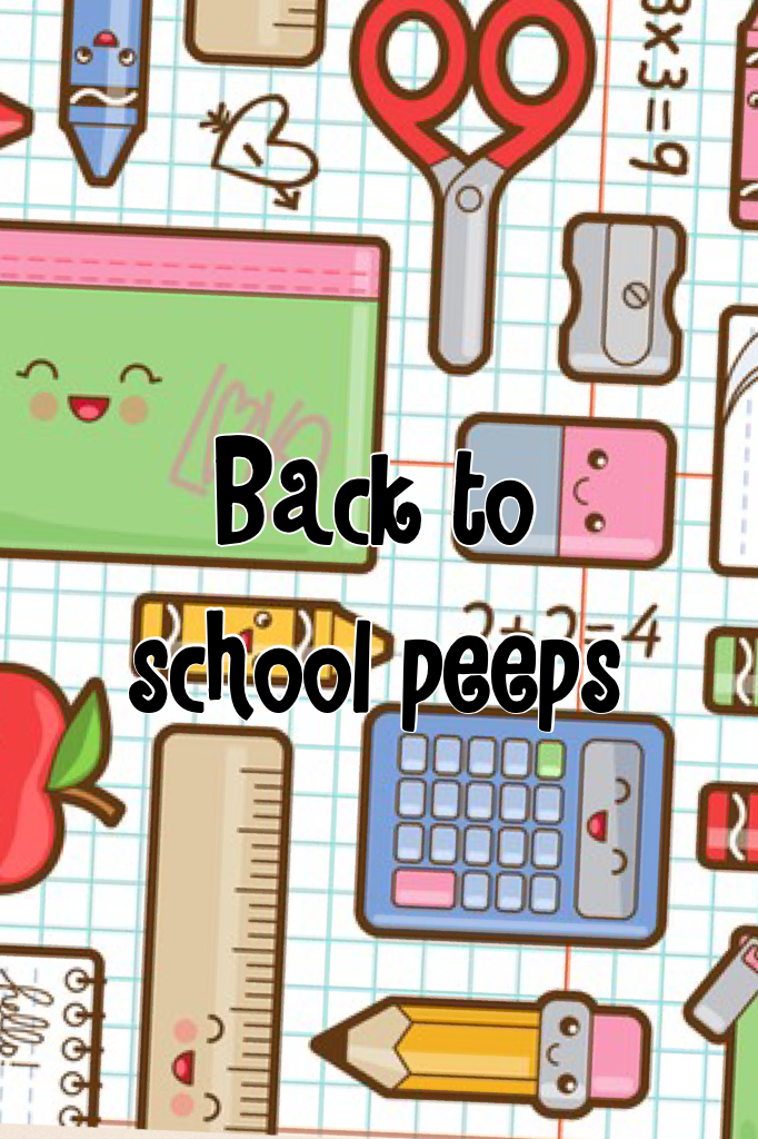 Back to school peeps