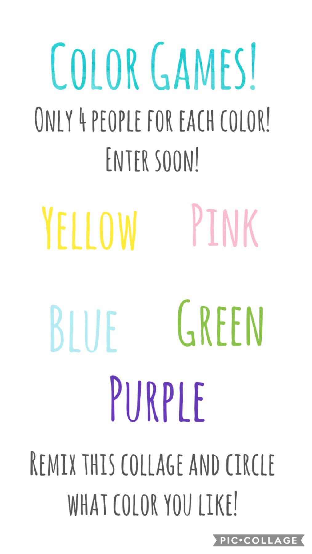 I will give updates telling how many slots are left for each color 