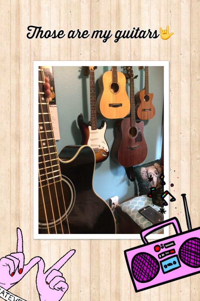 Those are my guitars🤟I play mostly alt rock/rock/ 90s rock