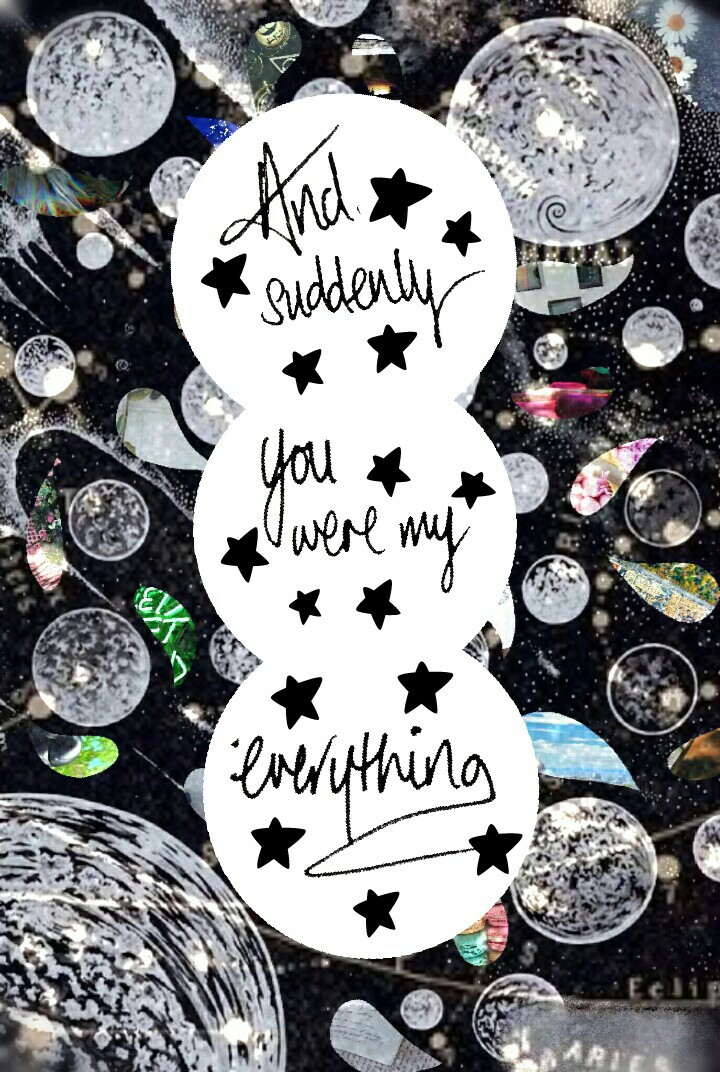 Constellations #3. The background was way more elaborated than the collage itself... 😔