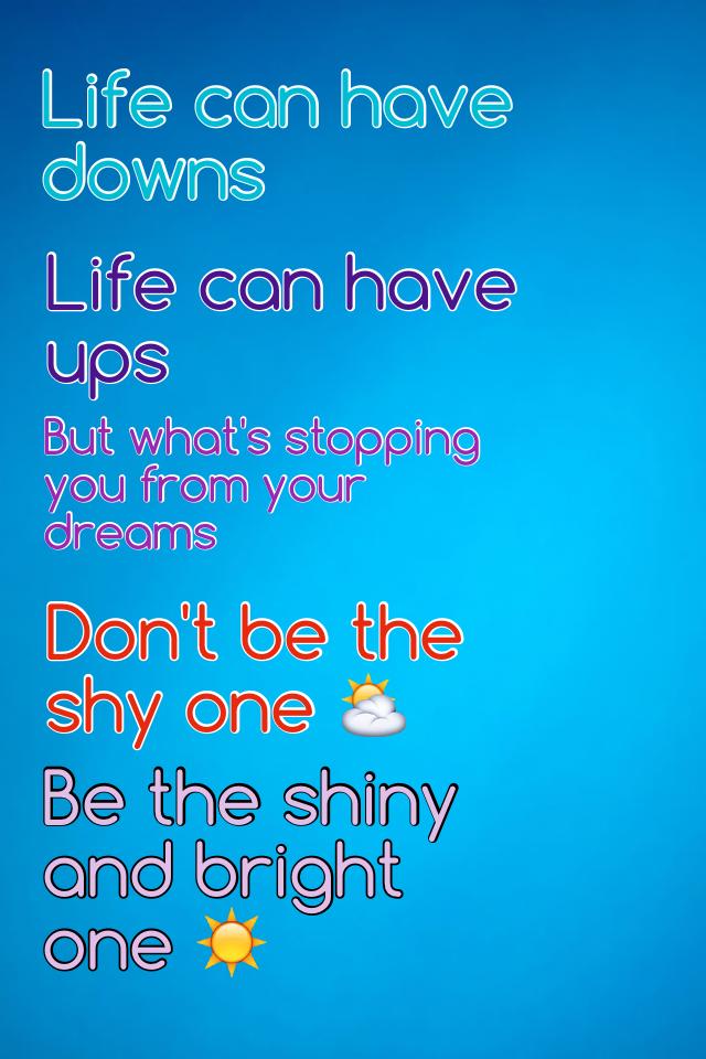 Be the shiny and bright one ☀️