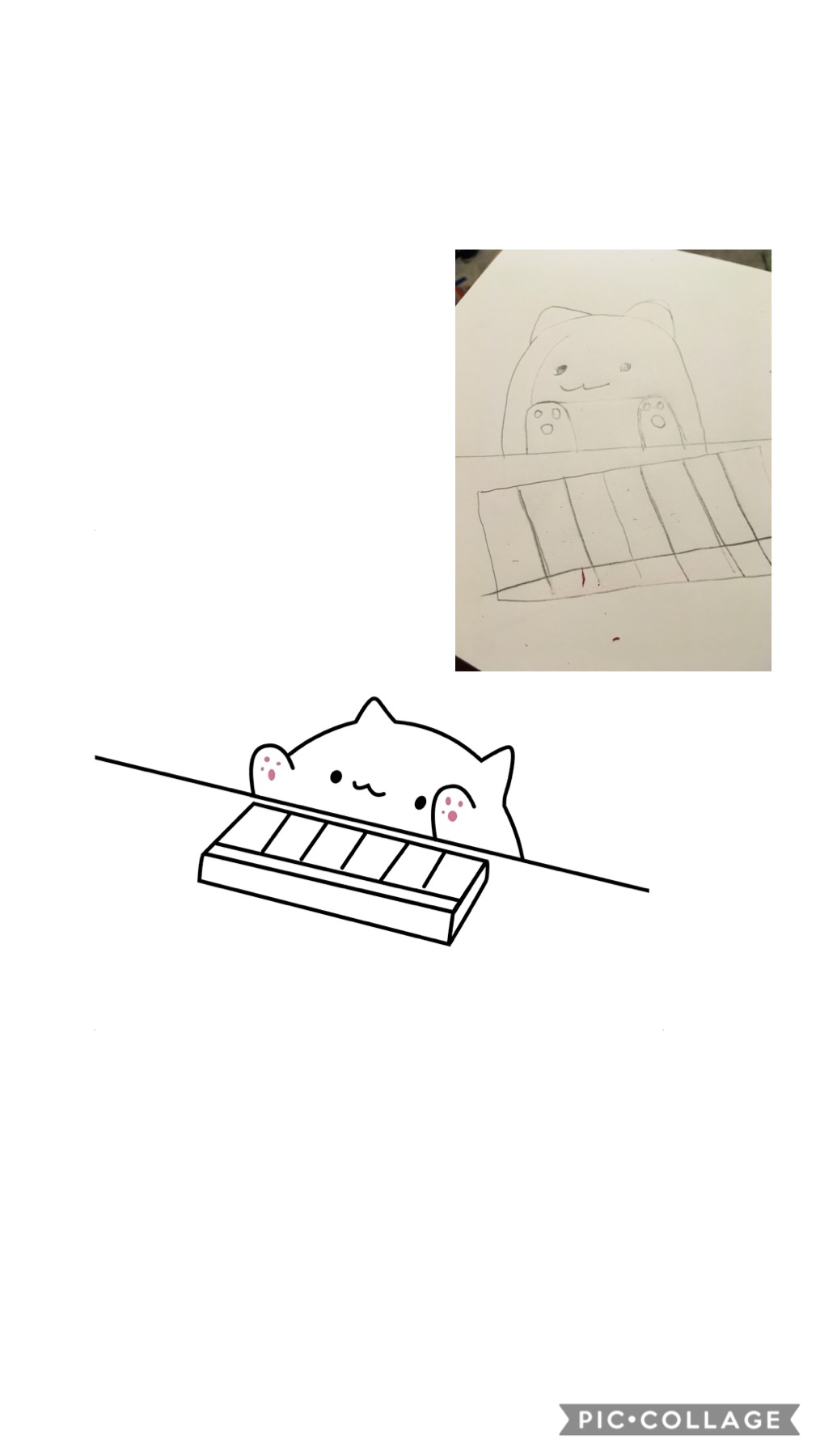 I tried to draw bingo cat