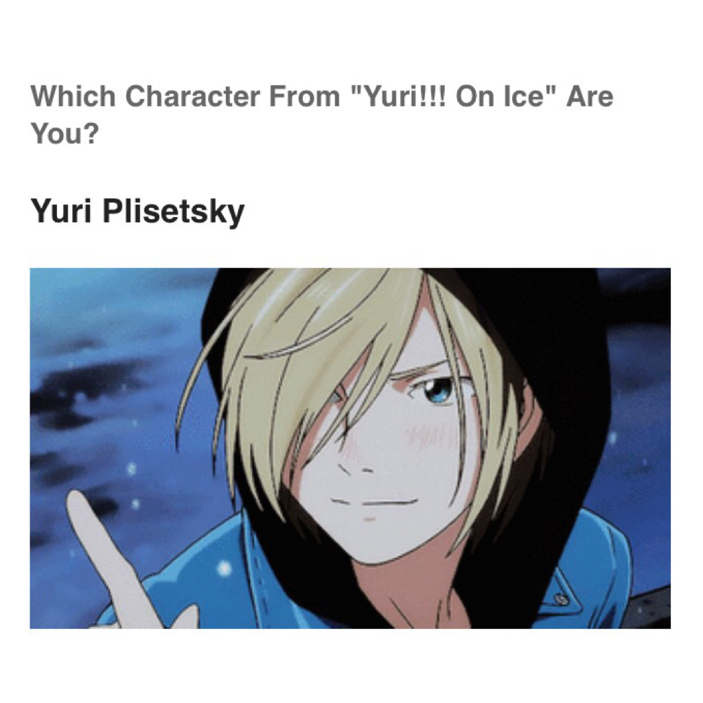 everyone's like "yURIO MY SON SMOL BEAN PUREST KITTEN" but tbh i don't like him much but who actually knows their blood type