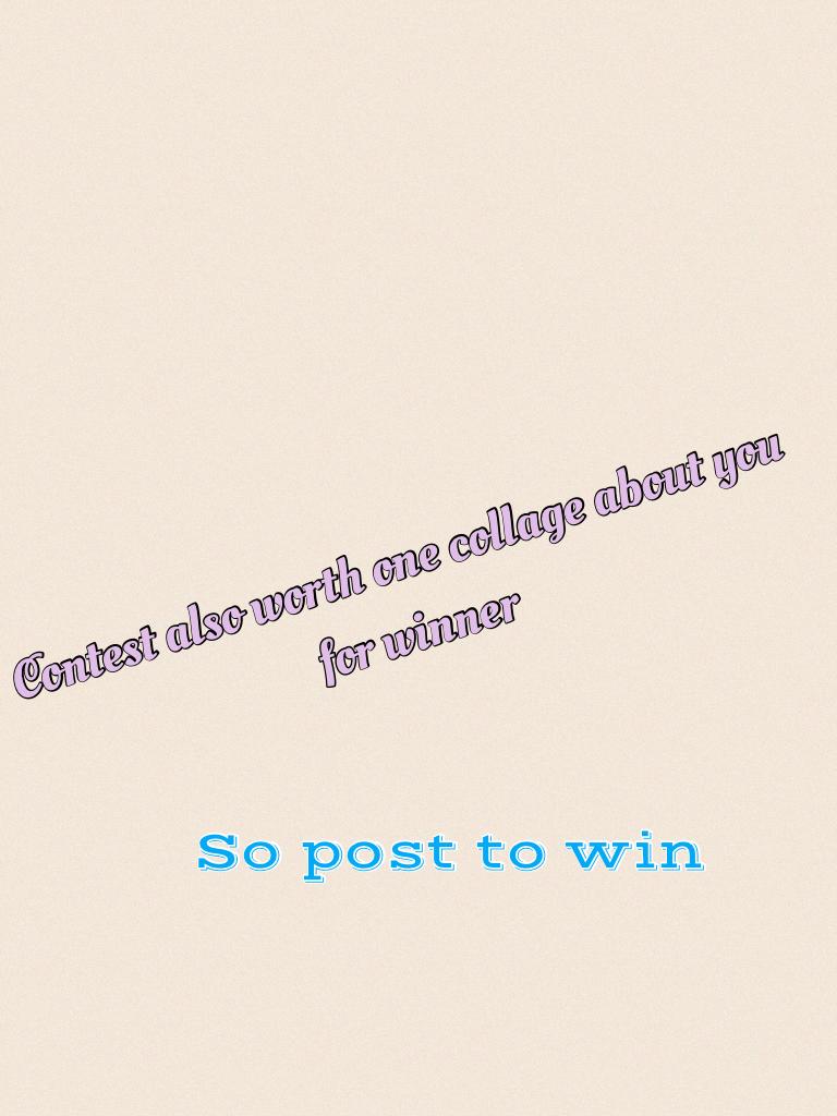 So post to win