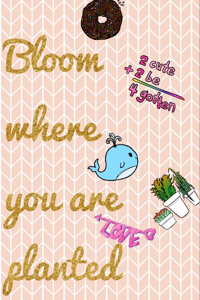 Bloom where you are planted❤️